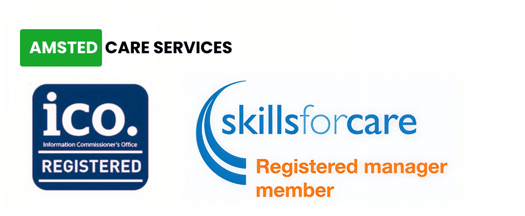ICO Registered and Skills for Care Registered Manager Member badges